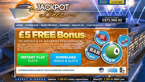 jackpot liner log in.